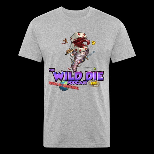 The Wild Die Podcast with N-I logo - Men’s Fitted Poly/Cotton T-Shirt