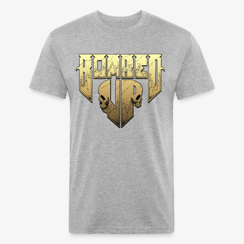 Bombed Up logo - Men’s Fitted Poly/Cotton T-Shirt