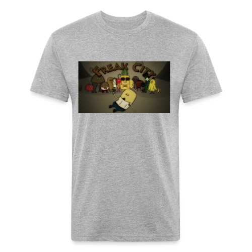 Freak City Characters - Men’s Fitted Poly/Cotton T-Shirt