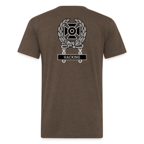 Expert Hacker Qualification Badge - Men’s Fitted Poly/Cotton T-Shirt