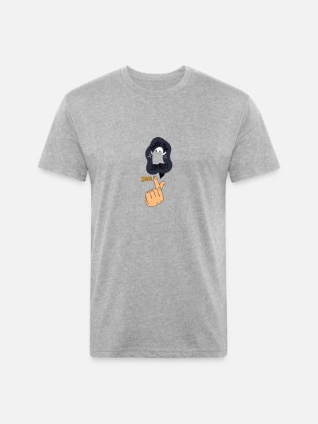 boo - Unisex Poly/Cotton T-Shirt - heather gray
