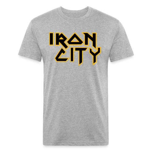 Iron City - Fitted Cotton/Poly T-Shirt by Next Level