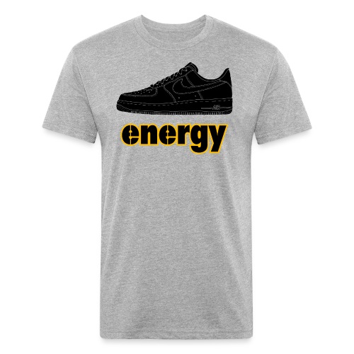 Black AF1 Energy II - Fitted Cotton/Poly T-Shirt by Next Level