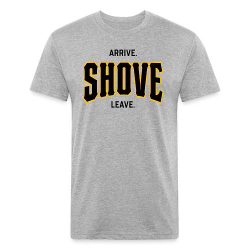 Arrive Shove Leave on Light - Unisex Poly/Cotton T-Shirt