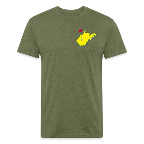 West Virginia Golf - Men’s Fitted Poly/Cotton T-Shirt