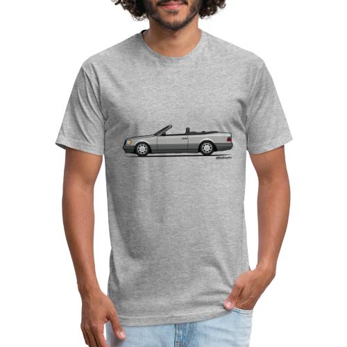 MB E-Class A124 W124 Cabrio Silver - Men’s Fitted Poly/Cotton T-Shirt