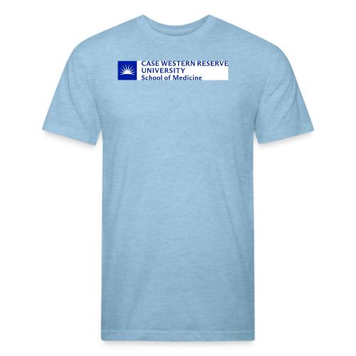SOM New logo CWRU CMYK BLUE - Unisex Poly/Cotton T-Shirt