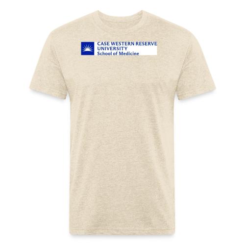 SOM New logo CWRU CMYK BLUE - Unisex Poly/Cotton T-Shirt