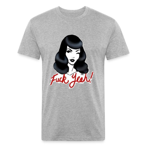 F*** Mad Girl - Men’s Fitted Poly/Cotton T-Shirt