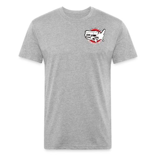 Workamper News Official Logo with Website URL - Unisex Poly/Cotton T-Shirt