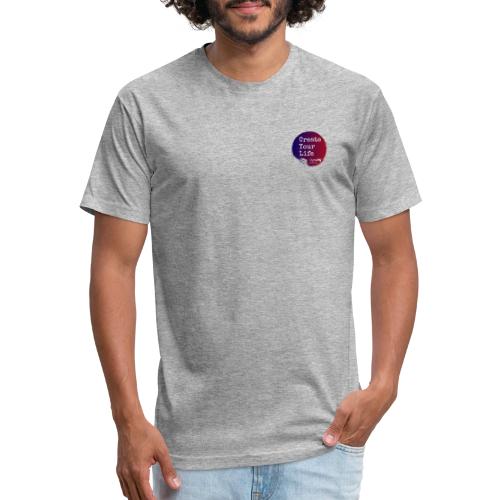 Create Your Life Sticker - Men’s Fitted Poly/Cotton T-Shirt