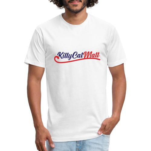 KittyCatMatt Cursive Logo - Fitted Cotton/Poly T-Shirt by Next Level