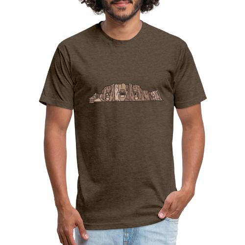 Naqshe Rostam Persepolis - Men’s Fitted Poly/Cotton T-Shirt