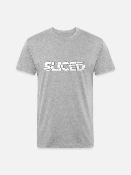 Sliced - Unisex Poly/Cotton T-Shirt - heather gray