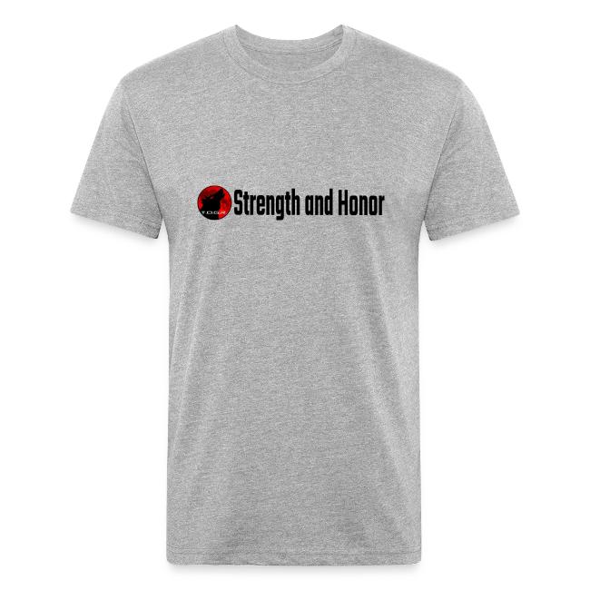 Strength and Honor - Black Letters