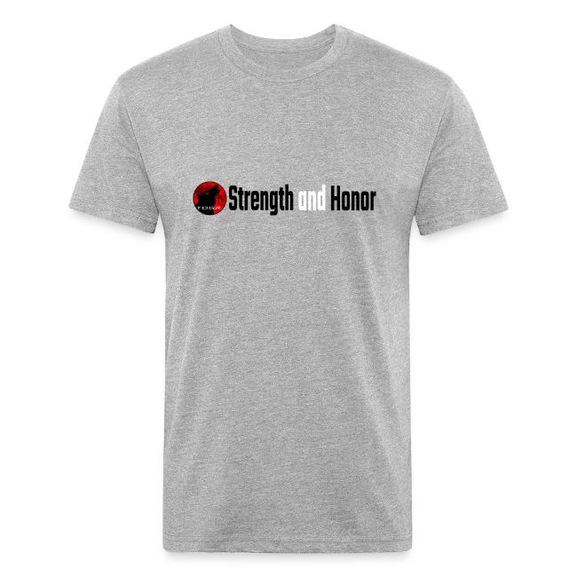 Strength and Honor - Black and White Letters
