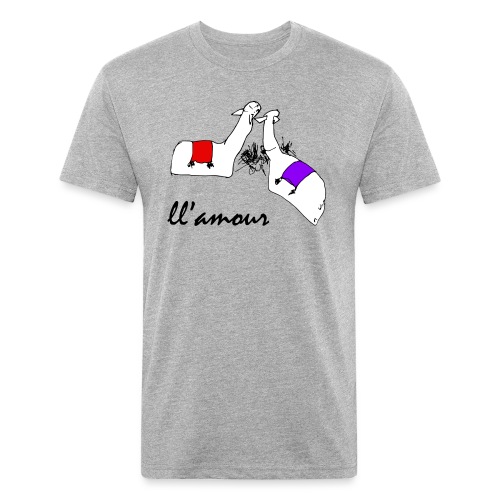 Llamour (color version). - Men’s Fitted Poly/Cotton T-Shirt