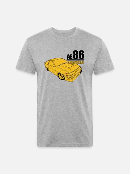 Toyota AE86 - Unisex Poly/Cotton T-Shirt - heather gray