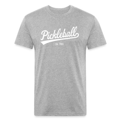 Pickleball Est. 1965 - Men’s Fitted Poly/Cotton T-Shirt