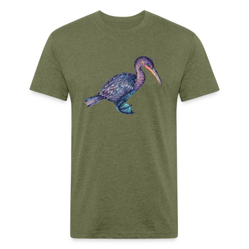 Cormorant - Fitted Cotton/Poly T-Shirt by Next Level