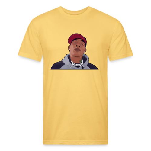 Biship Cartoon - Men’s Fitted Poly/Cotton T-Shirt