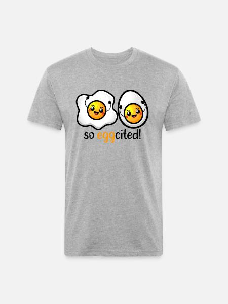 So Eggcited - Unisex Poly/Cotton T-Shirt - heather gray