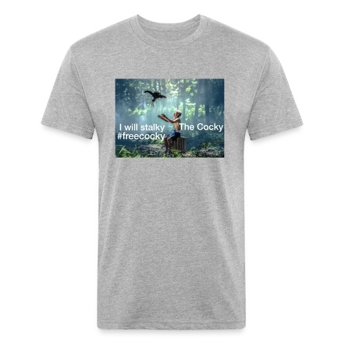 Stalky The Cocky Clothing - Men’s Fitted Poly/Cotton T-Shirt
