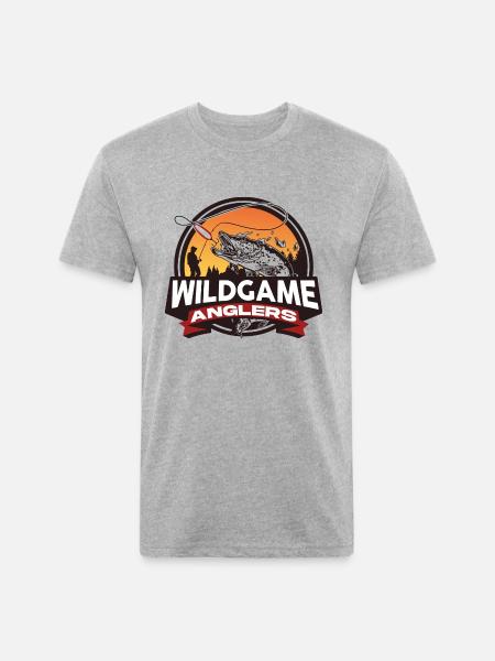 Wildgame Anglers Transparent - Unisex Poly/Cotton T-Shirt - heather gray