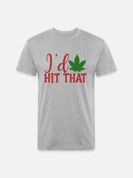 I d Hit That - Unisex Poly/Cotton T-Shirt - heather gray