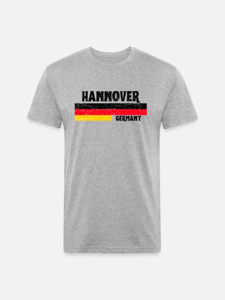 Hannover Germany - Unisex Poly/Cotton T-Shirt - heather gray