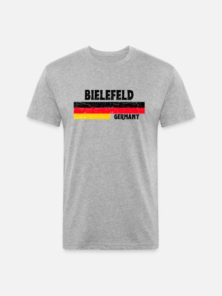 Bielefeld Germany - Unisex Poly/Cotton T-Shirt - heather gray
