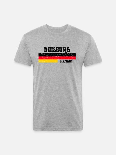 Duisburg Germany - Unisex Poly/Cotton T-Shirt - heather gray