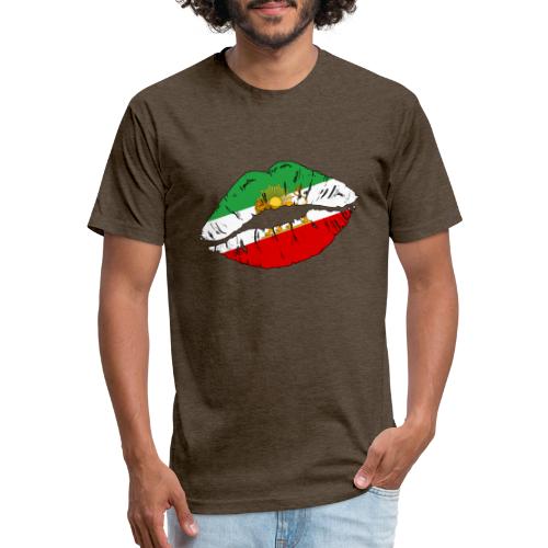 Persian lips - Men’s Fitted Poly/Cotton T-Shirt