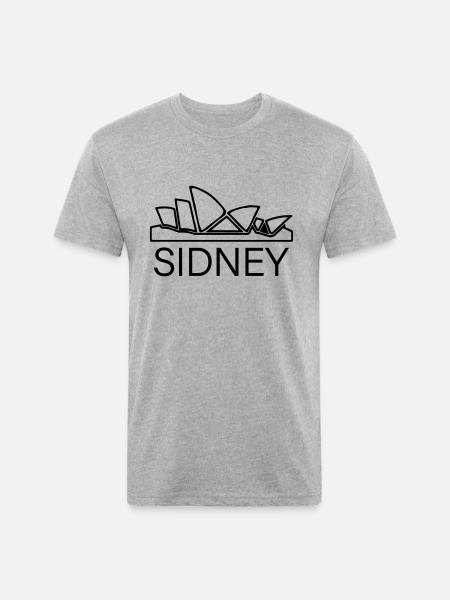 sidney - Unisex Poly/Cotton T-Shirt - heather gray