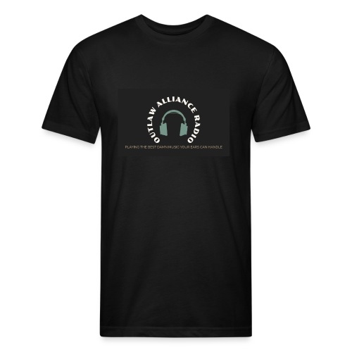 Outlaw Alliance Radio Logo 2022 - Men’s Fitted Poly/Cotton T-Shirt