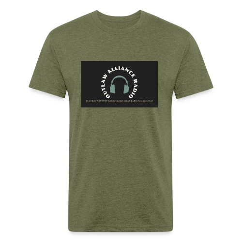 Outlaw Alliance Radio Logo 2022 - Men’s Fitted Poly/Cotton T-Shirt