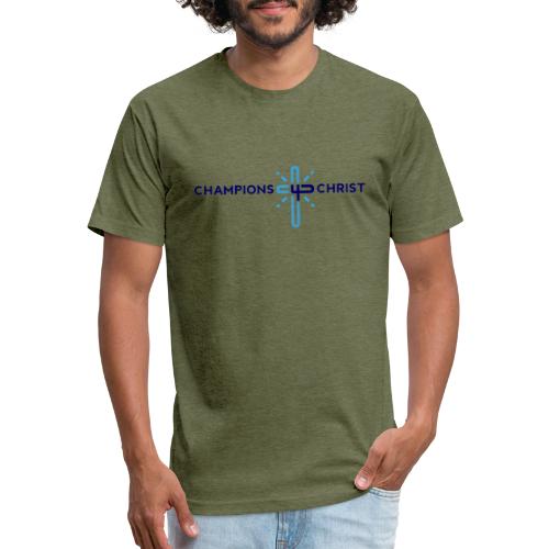 Champions 4 Christ Church Atlanta - Men’s Fitted Poly/Cotton T-Shirt