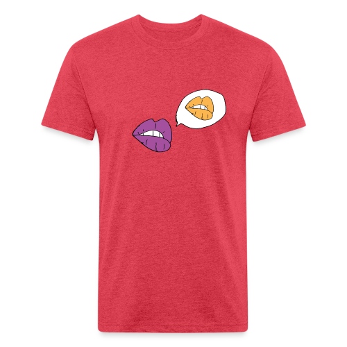 Lips - Men’s Fitted Poly/Cotton T-Shirt