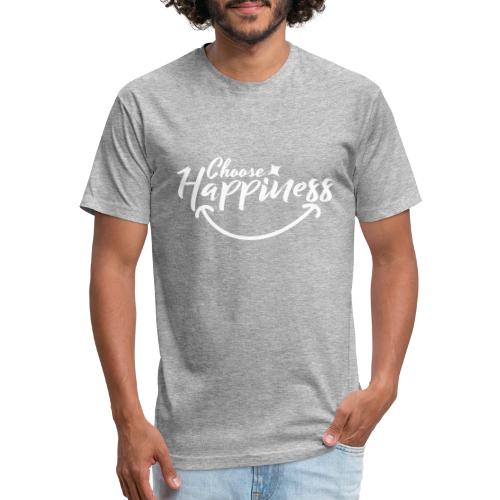 Choose Happiness Positive Affirmation Typography - Unisex Poly/Cotton T-Shirt
