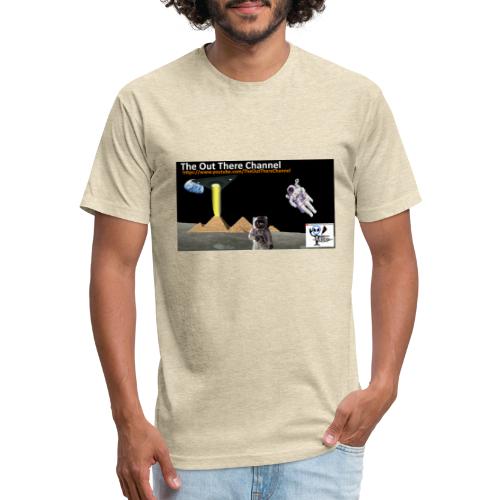 UFO Pyramids2019 TheOutThereChannel - Men’s Fitted Poly/Cotton T-Shirt