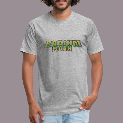 RADIUM MOON GREEN FONT - Men’s Fitted Poly/Cotton T-Shirt