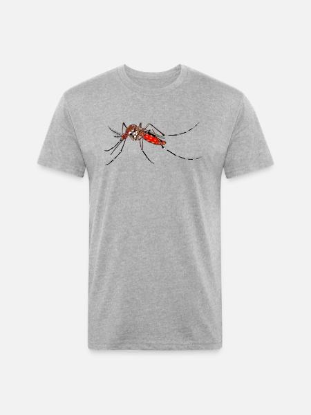 mosquito - Unisex Poly/Cotton T-Shirt - heather gray