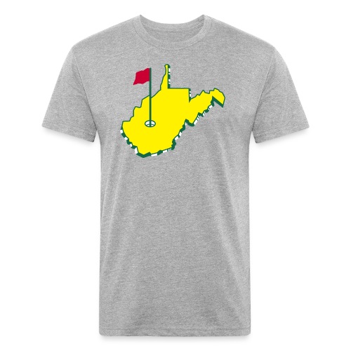 West Virginia Golf (Full) - Fitted Cotton/Poly T-Shirt by Next Level