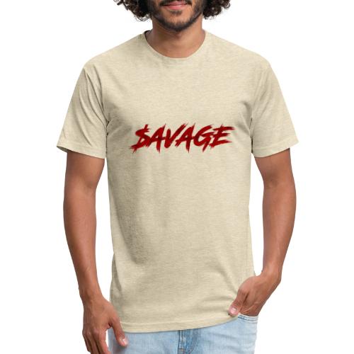 SAVAGE - Men’s Fitted Poly/Cotton T-Shirt