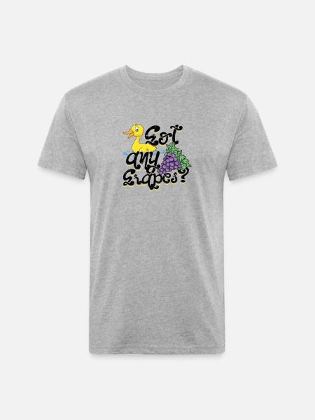 Got any grapes - ducky - Unisex Poly/Cotton T-Shirt - heather gray