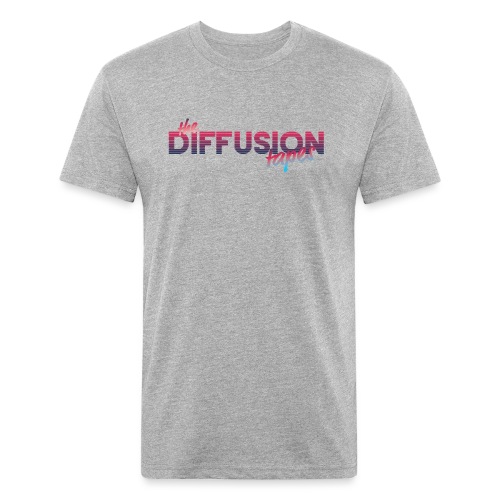 Diffusion Tapes Logo - Men’s Fitted Poly/Cotton T-Shirt