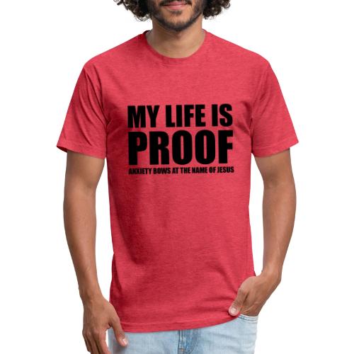 Proof: Anxiety Bows At Jesus Name - Unisex Poly/Cotton T-Shirt