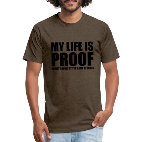 Proof: Anxiety Bows At Jesus Name - Unisex Poly/Cotton T-Shirt