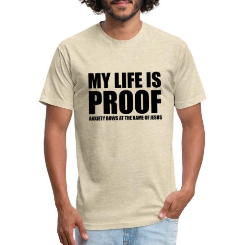 Proof: Anxiety Bows At Jesus Name - Unisex Poly/Cotton T-Shirt