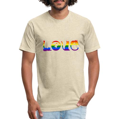 Love - Men’s Fitted Poly/Cotton T-Shirt